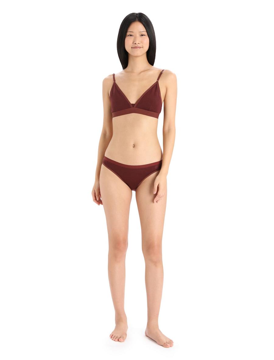 Soutien Gorge Icebreaker Merino Siren Femme Rouge | FR 1817ZUTG